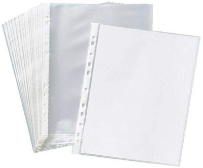 JSMSH Plastic Folder Leafs Sheet Protector(Set Of 500, Transparent)