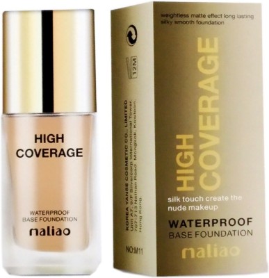 maliao Waterproof Base High Coverage Foundation(Cream, 40 ml)