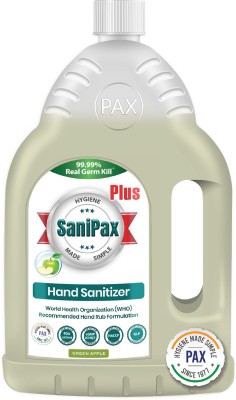 Sanipax Plus - WHO Recommended Hand Rub Formulation (Green Apple) Hand Sanitizer Bottle(2 L)