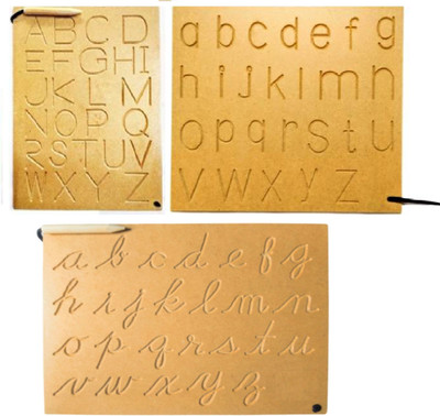 Ashmi Wooden Super Combo English Alphabet Capital Small and Cursive Set of 3 writing practice Learning Tracing Board With Dummy Pencil For Kids Beginners Age 2+(Brown) Ashmi Wooden Super Combo English Alphabet Capital Small and Cursive Set of 3 writing practice Learning Tracing Board With Dummy Pencil For Kids Beginners Age 2+(Brown)