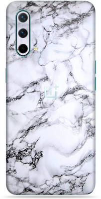 OggyBaba OnePlus Nord CE, Phone Back side Protector and Camera Protector Mobile Skin(Ultra Super White-Marble Skin Skin Matte Finish)