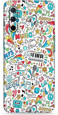 OggyBaba OnePlus Nord CE, Phone Back side Protector and Camera Protector Mobile Skin(Ultra Super Music-Graffiti Skin Skin Matte Finish)