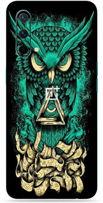 OggyBaba OnePlus Nord CE, Phone Back side Protector and Camera Protector Mobile Skin(Ultra Super Angry-Owl Skin Skin Matte Finish)