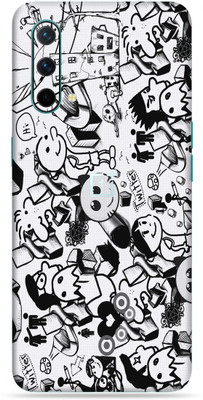 OggyBaba one+9 nord ce Mobile Skin(Doodle Skin Matte Finish)