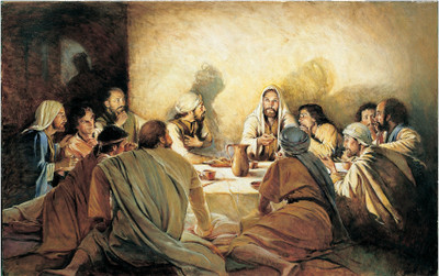 Elegance LAST SUPPER OF JESUS CHRIST Canvas 22.5 inch x 36 inch Painting(Without Frame)