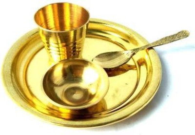 Bal samrat Bal Samrat Laddu Gopal Utensils Brass(4 Pieces, Gold)