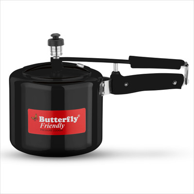 Butterfly Butterfly Friendly 5 Ltr Innerlid Induction Base Hard Anodized 5 L Inner Lid Induction Bottom Pressure Cooker(Aluminium)