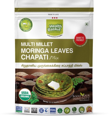 HEALTH BASKET Millet Moringa Leaves Chapathi Mix 500 g