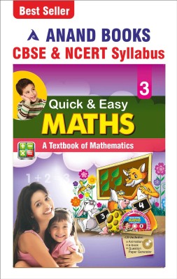 Anand Books Quick & Easy Maths 3 Mathematics Textbook For Class 3rd (CBSE & NCERT Syllabus U.P. Board)(Paperback, Anand Books)