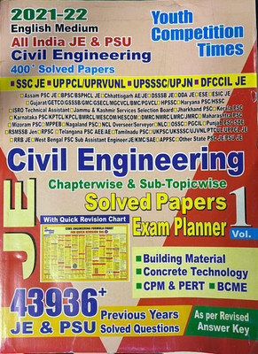 2021 -22 Civil Engineering Je Solved Paper Vol 1(Paperback, YOUTH)