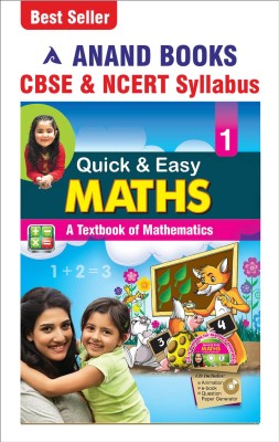 Anand Books Quick & Easy Maths 1 Mathematics Textbook For Class 1st (CBSE & NCERT Syllabus U.P. Board)(Paperback, Anand Books)