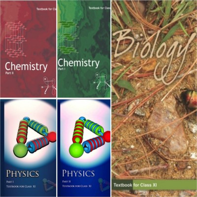 NCERT Science Book Set (PCB) 1.Physics Textbook Part1 And Part 2 2. Chemstry Textbook Part 1 And Part 2 3. Biollogy Textbook (HARDCOVER) NCERT 11th CLASS 5 COMBO BOOK (ENGLISH MEDIUM)(Peparback, NCERT)