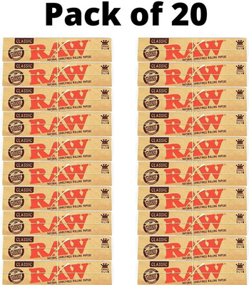 Raw Classic Only Combo Rolling Paper(Pack of 20)