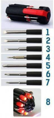 KitchExpo 8 IN 1 SCREW DRIVER Combination Screwdriver Set Combination Screwdriver Set(Pack of 1)
