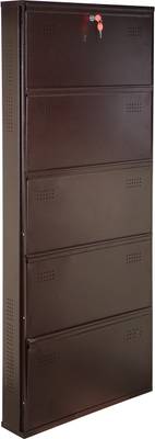 Laxmi kapat Laxmi kapat Metal Shoe Rack (67 x 28 x 6 inch) Metal Shoe Rack  (Brown, 5 Shelves, DIY(Do-It-Yourself))