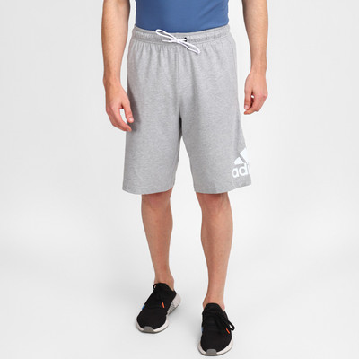 ADIDAS Men Printed Elasticated Shorts | ADIDAS Printed Men Black Sports Shorts