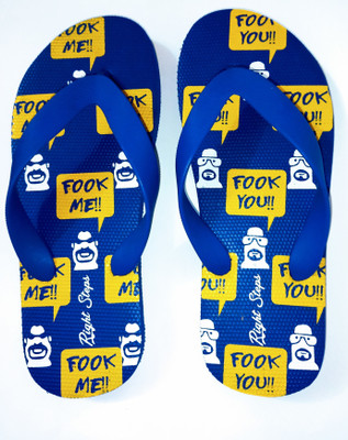 Right Steps Men Slippers(Blue , 7)