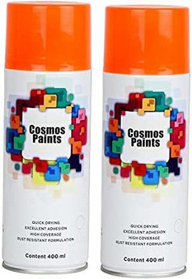 Cosmos Paints Orange Spray Paint 400 ml(Pack of 2)