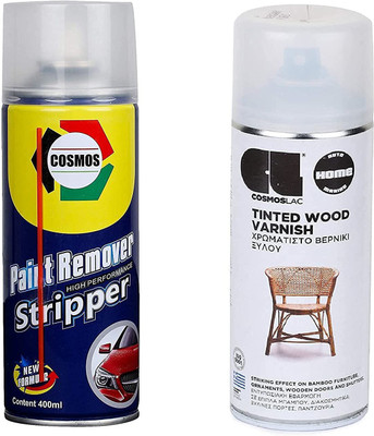 Cosmos Paints Clear Spray Paint 400 ml(Pack of 2)