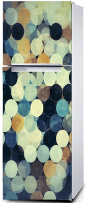 Decals Point 160 cm Multi Color Round Self Adhesive Sticker(Pack of 1)