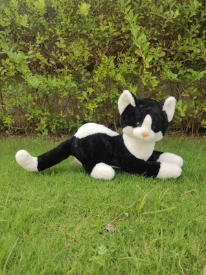 Lil'ted Soft Plush Stuffed Kitty cat Plush Toy Stuffed Soft Toys for Baby Kids  - 30 cm(Black)