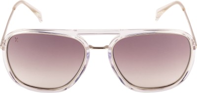 Xpres Rectangular Sunglasses(For Men & Women, Brown)