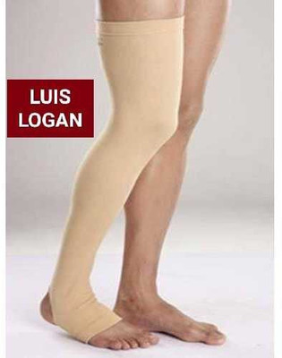 LUIS LOGAN Varicose Vein Stockings For Swollen, Tired, Aching Legs, Pain Relief (Beige,M) Knee Support(Beige)