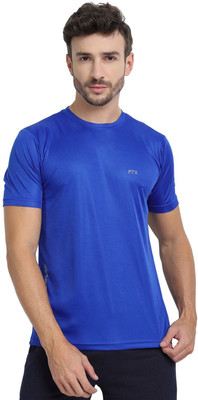FTX Solid Men Round Neck Multicolor T-Shirt