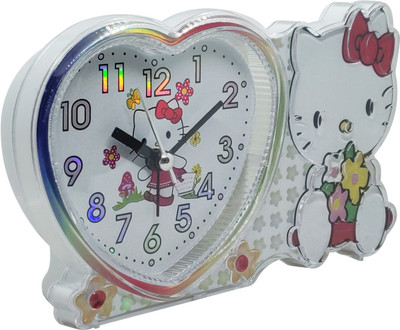Triangle Ant Analog White Clock