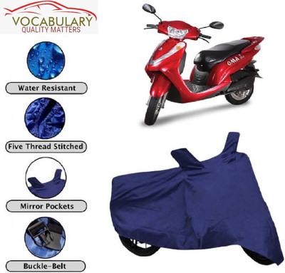 MEGA MARTZZ Waterproof Two Wheeler Cover for Lohia(Oma Star, Blue)