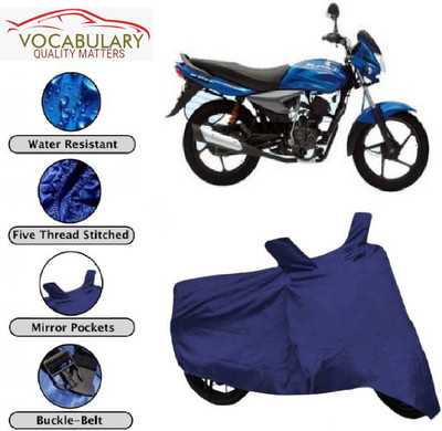 MEGA MARTZZ Waterproof Two Wheeler Cover for Bajaj(Platina 125, Blue)