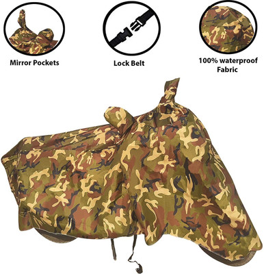 Reshvi World Waterproof Two Wheeler Cover for Bajaj(Pulsar 220 DTS-i, Brown)