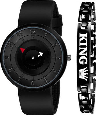 frozil Watch With King Bracelet For Mens/Watch For Boys Pack Of 2 Analog Watch  - For Men