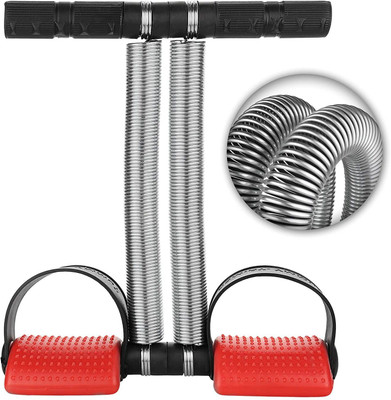 Xsurefit Double Spring Tummy Trimmer for Abs Exercise Fat Burning Equipment Ab Exerciser(Black)