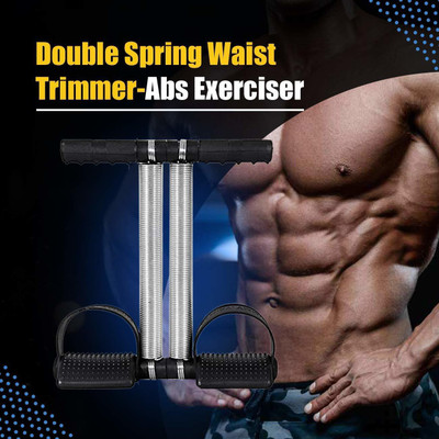Valuedeal Double Spring Waist Trimmer for Fat Burning & Weight loss Exercises(Multicolor) Ab Exerciser(Black)