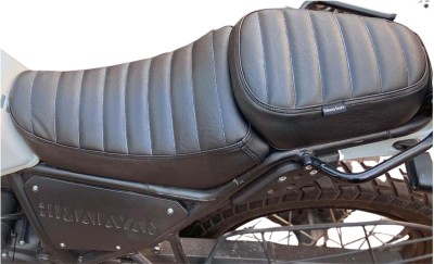 Sahara Seats Royal Enfield Himalayan Retro with Added Cushion Seat Cover (Black) Split Bike Seat Cover For Royal Enfield NA