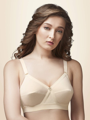 Trylo KRUTIKA PLAIN Women Full Coverage Lightly Padded Bra(Beige)