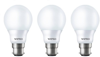 WIPRO 15 W Standard B22 LED Bulb(White, Pack of 3)