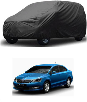 ARNEJA Car Cover For Skoda Rapid (Without Mirror Pockets)(Grey)