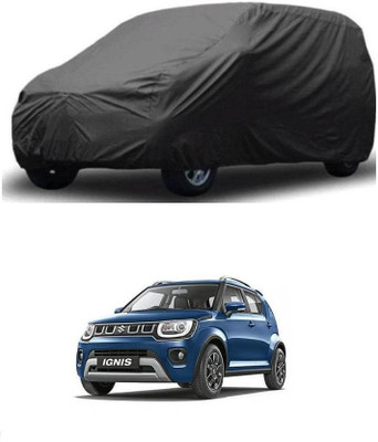 ARNEJA Car Cover For Maruti Suzuki Ignis (Without Mirror Pockets)(Grey)