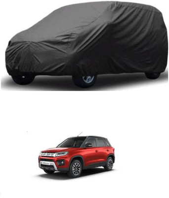 ARNEJA Car Cover For Maruti Suzuki Vitara Brezza (Without Mirror Pockets)(Grey)
