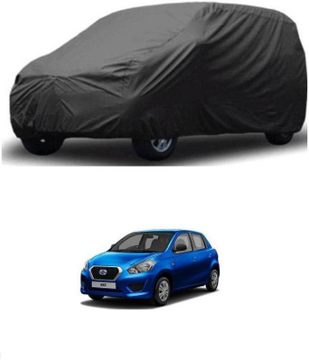 arneja trading company Car Cover For Datsun Go (Without Mirror Pockets)(Grey)