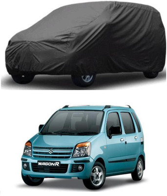 arneja trading company Car Cover For Maruti Suzuki WagonR (Without Mirror Pockets)(Grey)