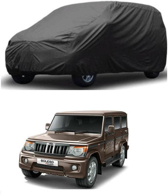 arneja trading company Car Cover For Mahindra Bolero (Without Mirror Pockets)(Grey)