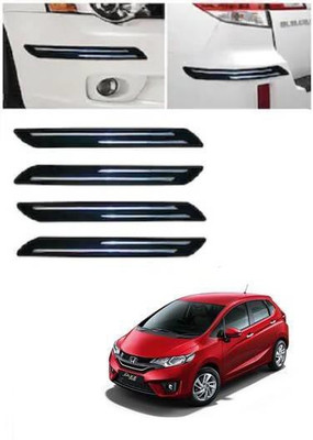 ARNEJA Rubber Car Bumper Guard(Black, Pack of 4, Honda, Jazz)