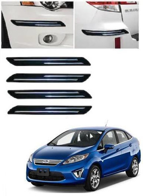 ARNEJA Rubber Car Bumper Guard(Black, Pack of 4, Fiat, Fiesta)