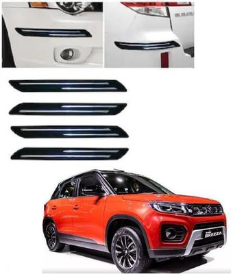 ARNEJA Rubber Car Bumper Guard(Black, Pack of 4, Maruti, Vitara)