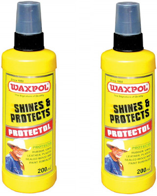 waxpol Liquid Car Polish for Exterior, Leather, Dashboard, Metal Parts, Tyres(400 ml)