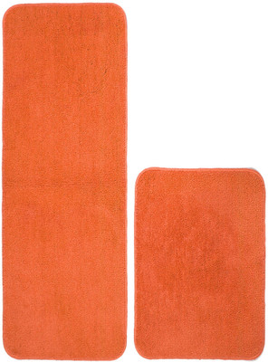 Saral Home Orange Polyester Runner(1 ft,  X 3 ft, Rectangle)