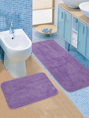 Saral Home Purple Polyester Runner(1 ft,  X 3 ft, Rectangle)
